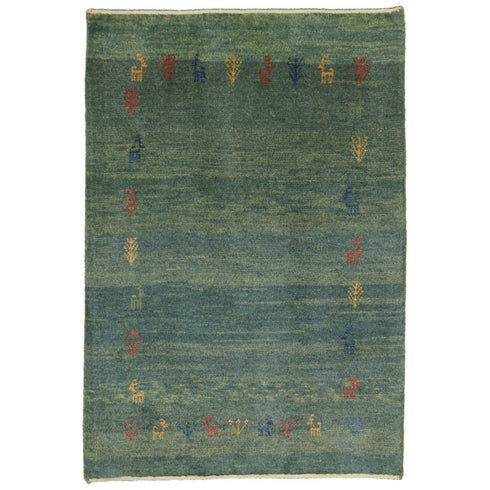 ギャッベ絨毯 「穏やか」 9134860【117×81】