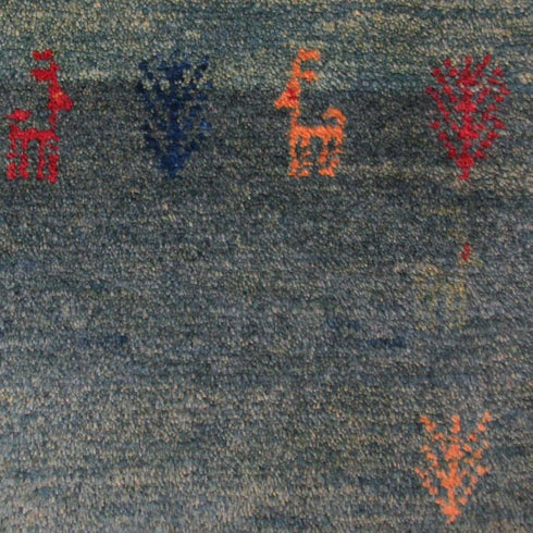 ギャッベ絨毯 「穏やか」 9134860【117×81】