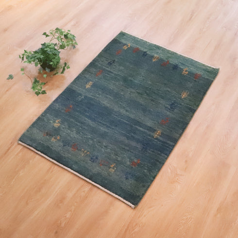 ギャッベ絨毯 「穏やか」 9134860【117×81】