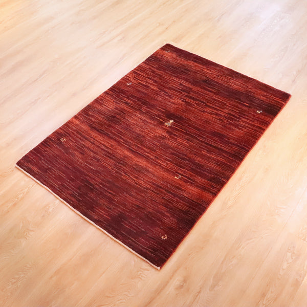 ギャッベ絨毯「夕暮れに佇む女の子」9136674【147×104】