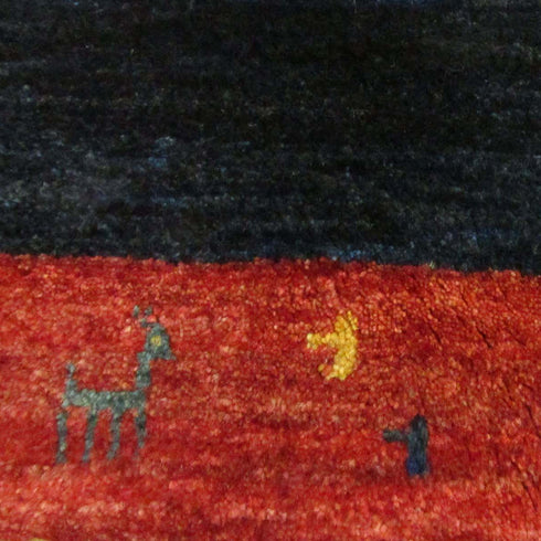 ギャッベ絨毯 「夜のほとり」 913667【294×181】