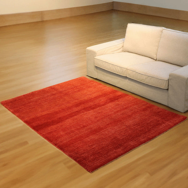 ギャッベ絨毯「赤の濃淡」915047【210×148】