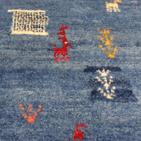 ギャッベ絨毯「文様祭り」9206190【130×100】