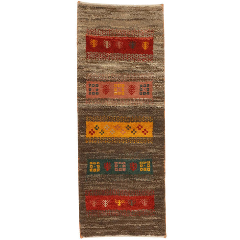 ギャッベ絨毯「目を惹くライン」9207232【115×43】