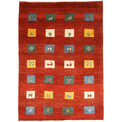 ギャッベ絨毯「初級の神経衰弱」9208302【169×120】