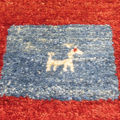 ギャッベ絨毯「初級の神経衰弱」9208302【169×120】