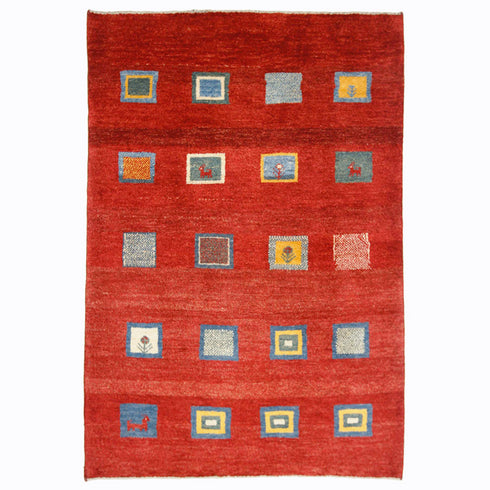 ギャッベ絨毯「小さな絵画」9208308【170×117】