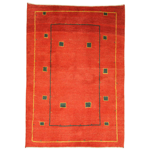 ギャッベ絨毯「ブロック崩し」9208338【173×120】