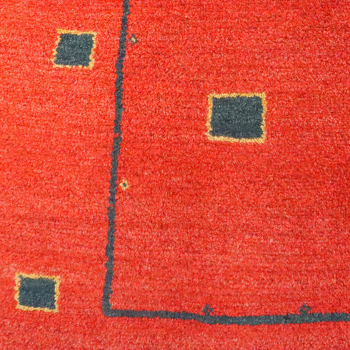 ギャッベ絨毯「ブロック崩し」9208338【173×120】