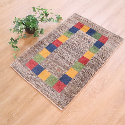 ギャッベ絨毯 「見つけた!」 9208814【95×64】