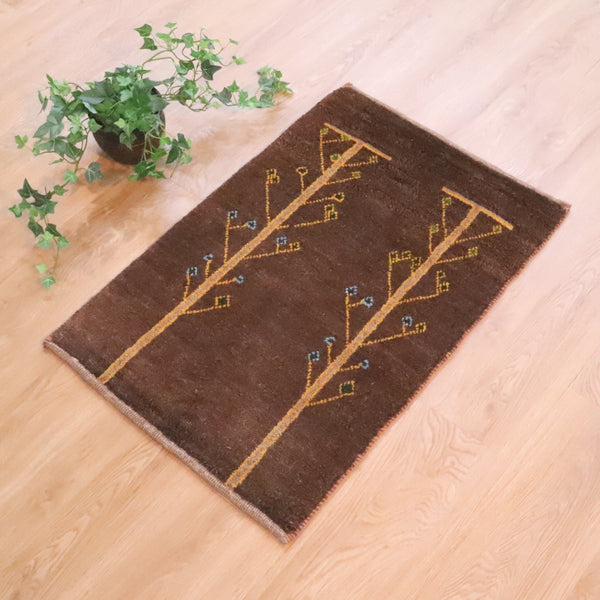 ギャッベ絨毯「突っ張り棒?」9212476【84×55】