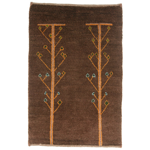 ギャッベ絨毯「突っ張り棒?」9212476【84×55】