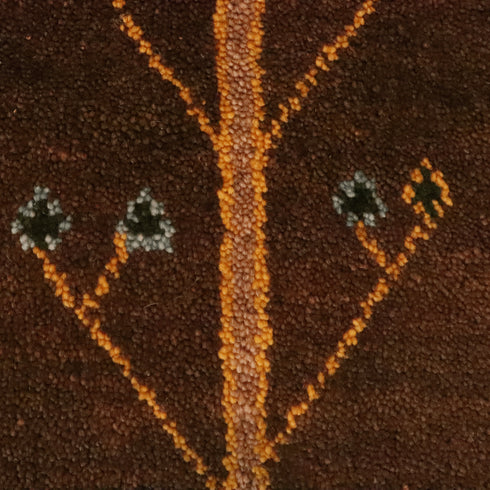 ギャッベ絨毯「突っ張り棒?」9212476【84×55】