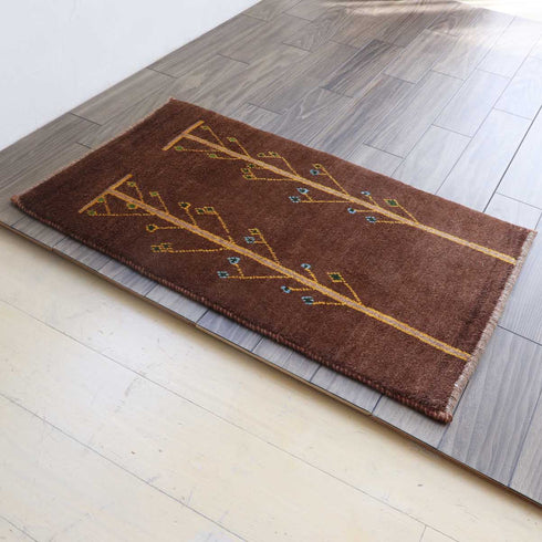 ギャッベ絨毯「突っ張り棒?」9212476【84×55】