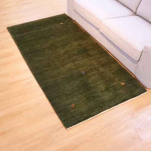 ギャッベ絨毯「草の食べ放題」9214111【196×103】