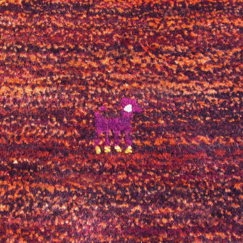 ギャッベ絨毯 「レアキャラ」 9215528【117×80】