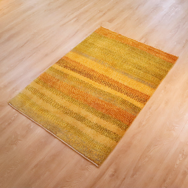 ギャッベ絨毯「ゆらぎの風景」9216250【141×101】