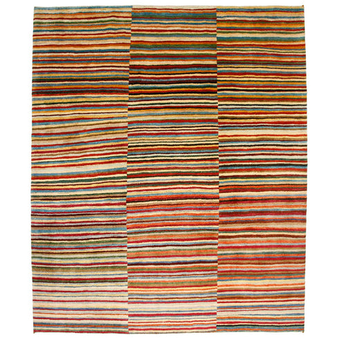 ギャッベ絨毯「部屋を彩るアートの一枚」 921972【250×210】