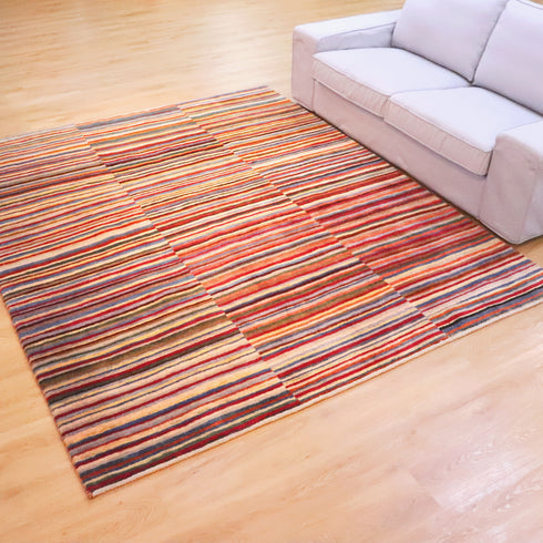 ギャッベ絨毯「部屋を彩るアートの一枚」 921972【250×210】