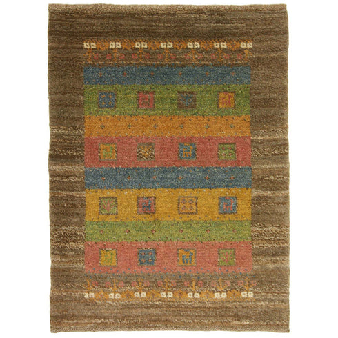 ギャッベ絨毯 「ほんわか」 9219935【84×63】