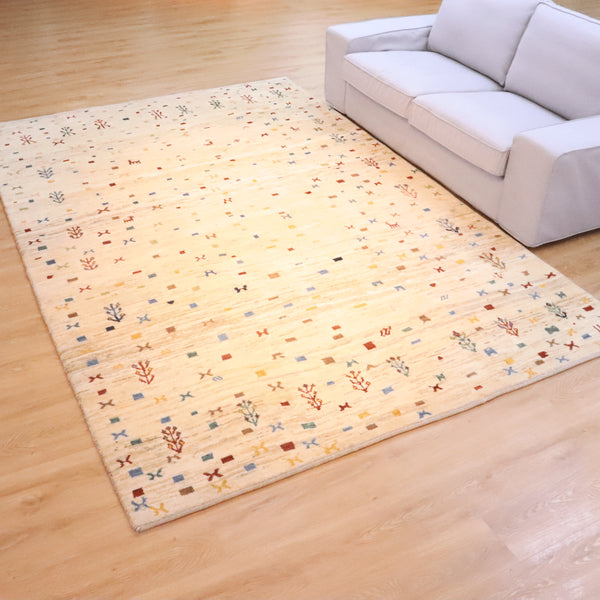 ギャッベ絨毯「宝箱のよう」9226893【304×204】