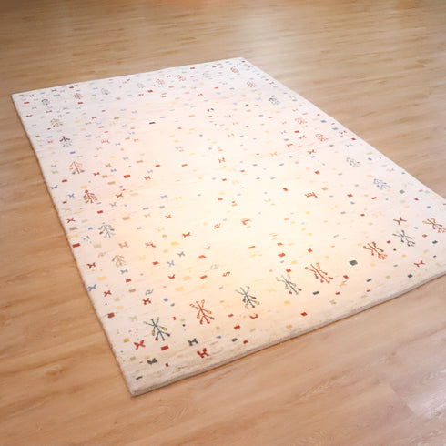 ギャッベ絨毯「宝箱のよう」9226893【304×204】