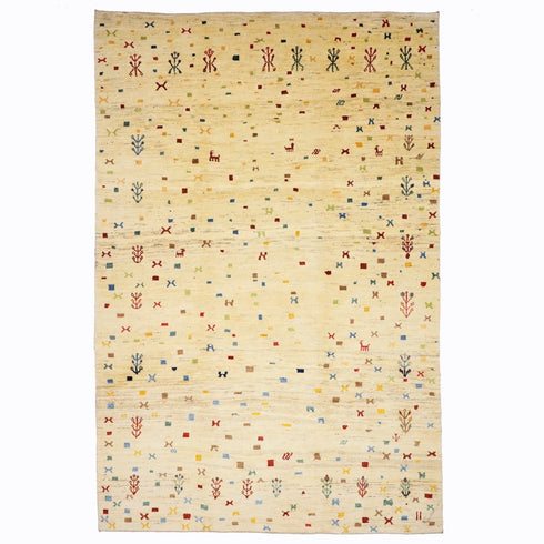 ギャッベ絨毯「宝箱のよう」9226893【304×204】