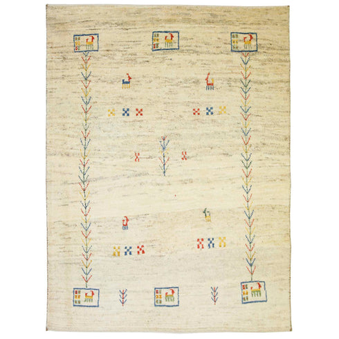 ギャッベ絨毯「優しい文様」9231253【157×119】