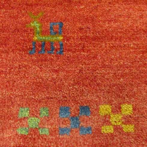 ギャッベ絨毯 「ヤギのシッポが...」 9231264【160×103】