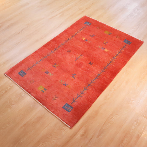 ギャッベ絨毯 「ヤギのシッポが...」 9231264【160×103】