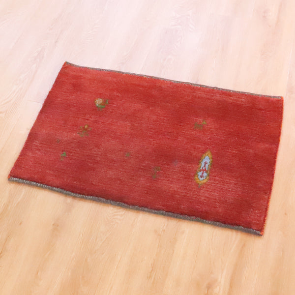 ギャッベ絨毯「ひっそりクジャク」9233615【54×85】