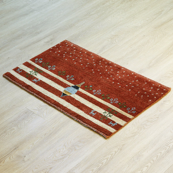 ギャッベ絨毯「守りの糸杉」9233621【57×90】