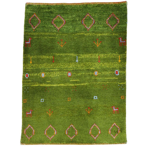 ギャッベ絨毯「糸杉?ひし形?」9233772【83×62】