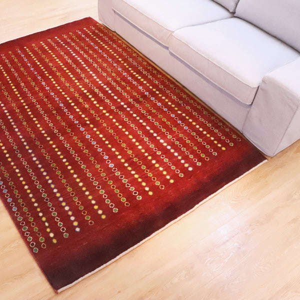 ギャッベ絨毯 「豊穣のしずく」 923384【200×143】