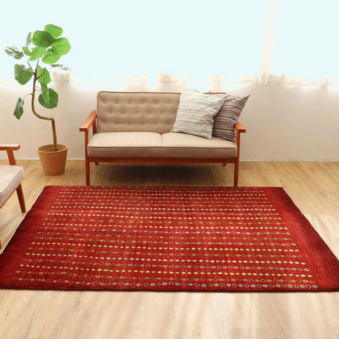 ギャッベ絨毯 「豊穣のしずく」 923384【200×143】