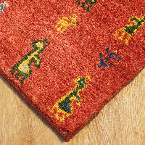 ギャッベ絨毯 9234376【33×35】