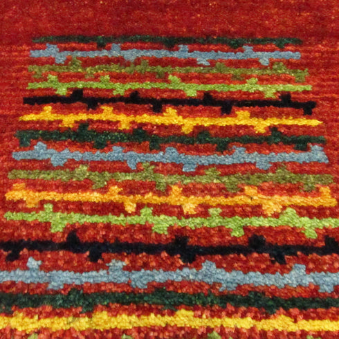 ギャッベ絨毯 「色んな四角形」 923785【157×108】