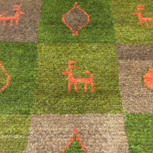 ギャッベ絨毯 「ぽっちゃり糸杉」 9240942【87×62】