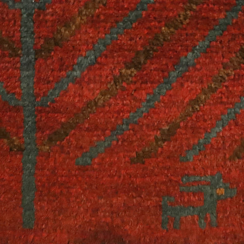 ギャッベ絨毯「大きな生命の樹」9241027【89×56】