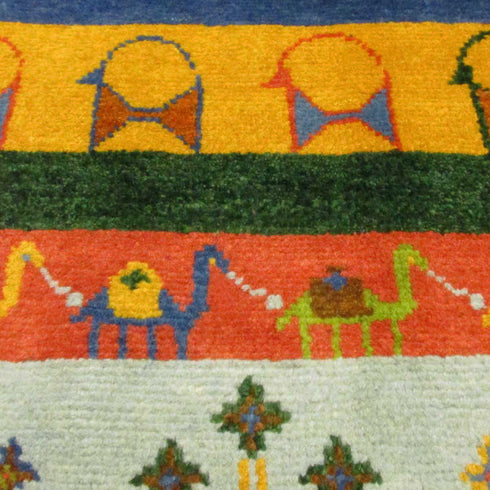 ギャッベ絨毯 「新作バッグ」 9241309【57×88】