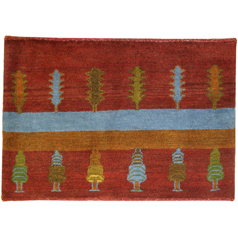 ギャッベ絨毯 「試験管洗い」 9241333【57×85】