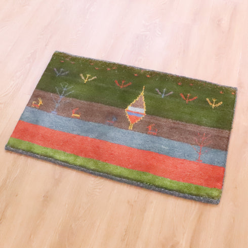 ギャッベ絨毯 「糸杉と生命の樹」 9241356【57×89】