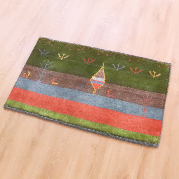 ギャッベ絨毯 「糸杉と生命の樹」 9241356【57×89】