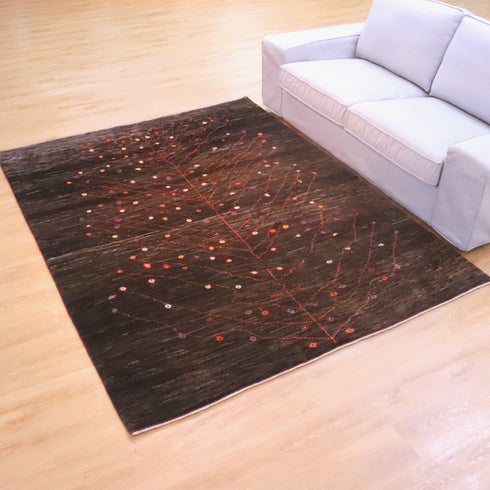 ギャッベ絨毯「落ち着いた生命の樹」9250191【225×174】