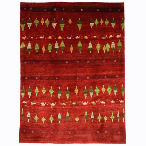 ギャッベ絨毯「ラクダさんの大移動」9256311【286×213】