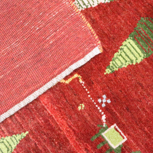 ギャッベ絨毯「ラクダさんの大移動」9256311【286×213】