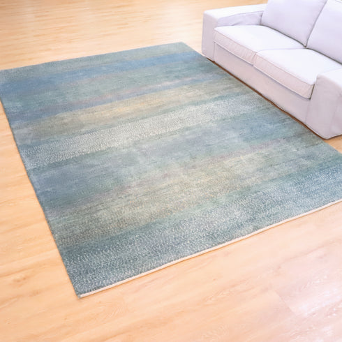 ギャッベ絨毯 「蒼穹の風景」 930231【290×216】