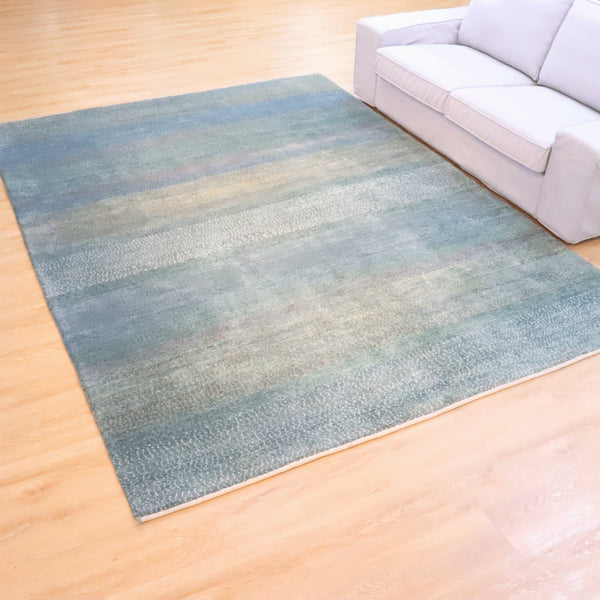 ギャッベ絨毯 「蒼穹の風景」 930231【290×216】