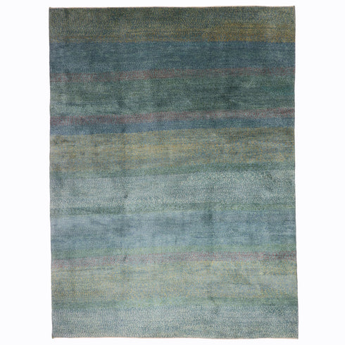 ギャッベ絨毯 「蒼穹の風景」 930231【290×216】