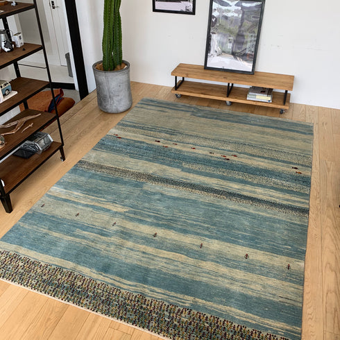 ギャッベ絨毯「金魚の水槽」930238【293×217】